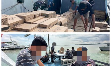 TNI AL Amankan KM Dolphin di Selat Beliah Kundur, Ditemukan Pelanggaran Dokumen dan Narkotika