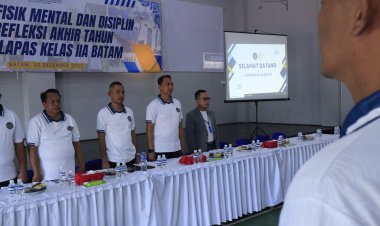 Lapas Batam Gelar Pembinaan Fisik, Mental, Disiplin dan Refleksi Akhir Tahun 2025