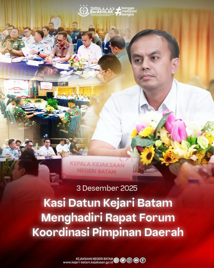 Kasi Datun Kejari Batam Hadiri Rapat Forkopimda di Kantor Pemko Batam