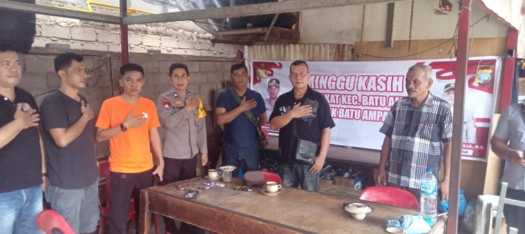 Polsek Batu Ampar Gelar “Minggu Kasih Kamtibmas” Bersama Warga Seraya
