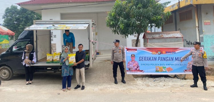 Dukung Stabilitas Harga, Polsek Batu Ampar Hadirkan Gerakan Pangan Murah Bagi Warga