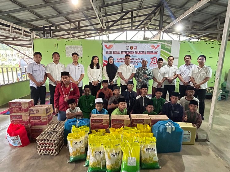 Satreskrim Polresta Barelang Gelar Bakti Sosial Peringati Hari Jadi Fungsi Reserse Polri ke-78