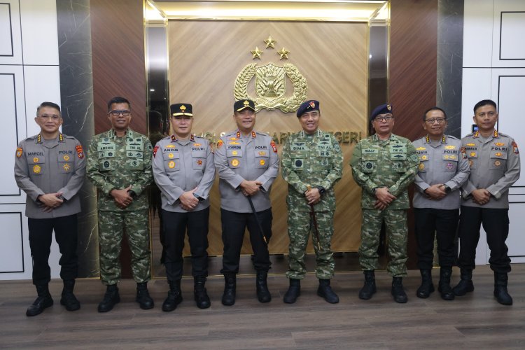 KAPOLDA KEPRI IRJEN POL ASEP SAFRUDIN TERIMA KUNJUNGAN SILATURAHMI PANGKOARMADA I