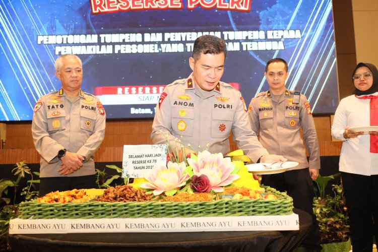POLDA KEPRI GELAR SYUKURAN HARI JADI RESERSE POLRI KE-78