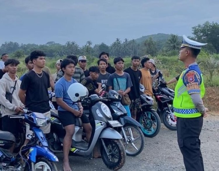 Respon Cepat Laporan di Medsos: Aksi Balap Liar Berhasil Digagalkan Satlantas Polres Bintan.