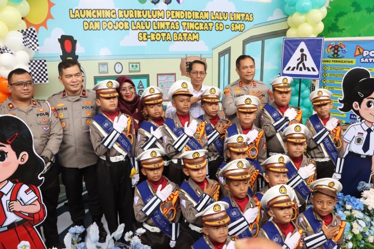 Satlantas Polresta Barelang Luncurkan Kurikulum Pendidikan Lalu Lintas dan Pojok Lalu Lintas SD–SMP se-Kota Batam
