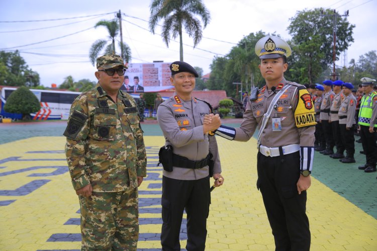Polresta Tanjungpinang Gelar Apel Pasukan Operasi Lilin 2025 Untuk Pelayanan Perayaan Natal dan Tahun Baru