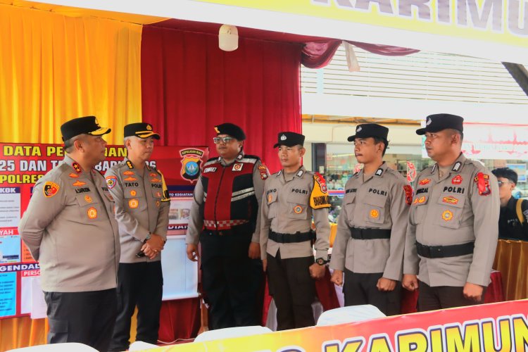 Kapolda Kepri Laksanakan Pengecekan Pos Pengamanan Nataru Di Karimun