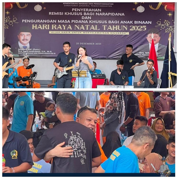 Rutan Kelas IIA Batam Gelar Open House Natal, Hadirkan Suasana Hangat Bersama Keluarga