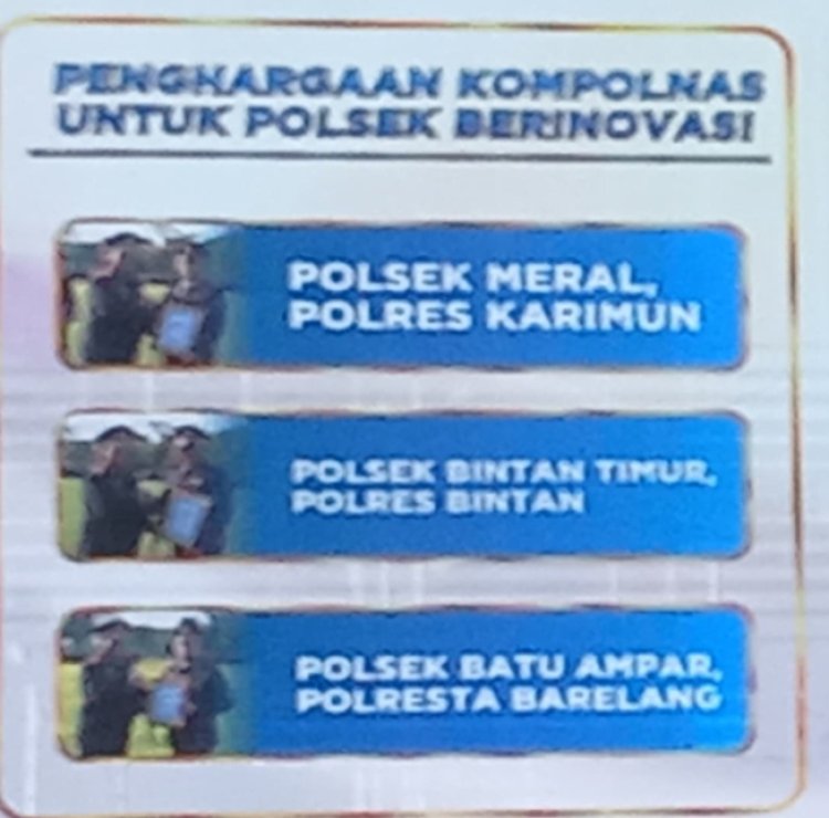 Prestasi Terbaik: Kompolnas Beri Penghargaan Polsek Berinovasi di Kepri