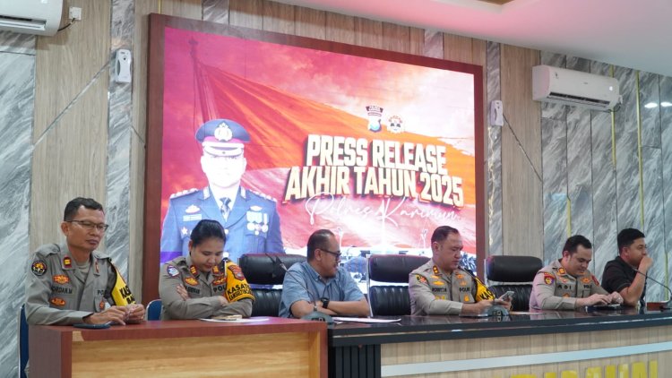 Polres Karimun Gelar Rilis Akhir Tahun 2025