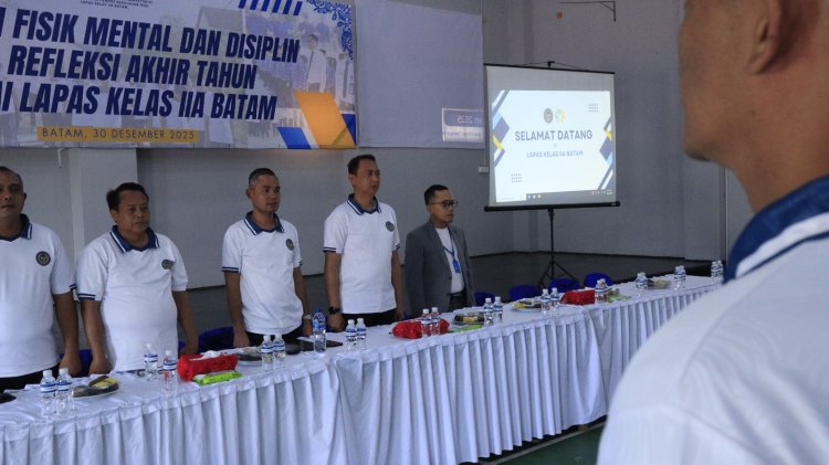 Lapas Batam Gelar Pembinaan Fisik, Mental, Disiplin dan Refleksi Akhir Tahun 2025