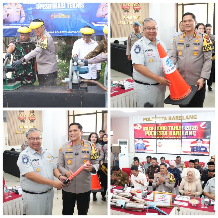 Polresta Barelang Rilis Akhir Tahun 2025 dan Musnahkan Knalpot Tidak Sesuai Spesifikasi, Wujud Komitmen Jaga Kamtibmas