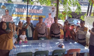 Polsek Batu Ampar Gelar Jumat Curhat Kamtibmas Bersama Warga Kampung Seraya