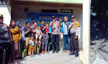 Polsek Batu Ampar Gelar Minggu Kasih Kamtibmas di Kampung Seraya, Ajak Warga Aktifkan Siskamling
