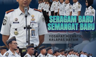 Apel Pagi Gunakan Pakaian Dinas Baru, Lapas Kelas IIA Batam Perkuat Disiplin dan Komitmen Anti Narkoba
