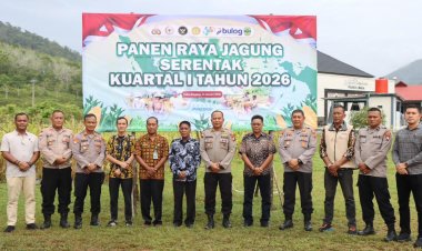 Panen Raya Jagung Kuartal I 2026, Polres Lingga Tegaskan Peran Strategis Dukung Pertanian