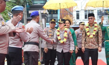 Polres Karimun Gelar Penyambutan dan Pelepasan Kapolres Karimun
