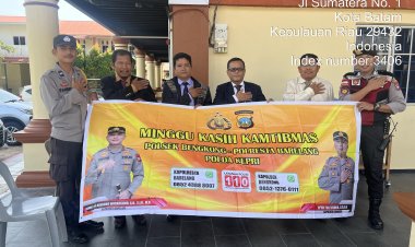 Polsek Bengkong Gelar Minggu Kasih Kamtibmas Bersama Jemaat Gereja HKBP Estomohi