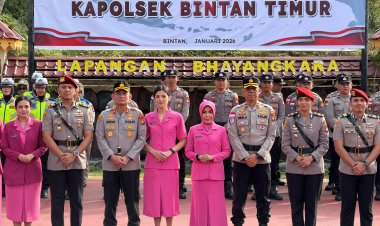 Upacara Sertijab Dan Kenal Pamit PJU Polres Bintan