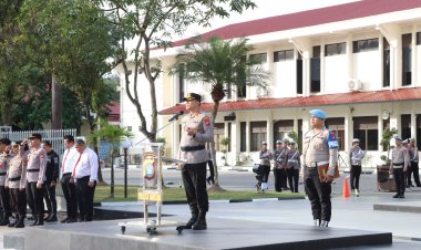 Polresta Barelang Gelar Upacara Bendera Hari Kesadaran Nasional
