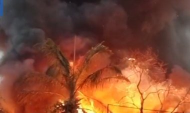 Belasan Kios Kuliner di Mega Legenda Batam Ludes Terbakar Jelang Magrib