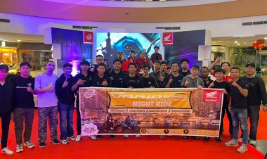 Honda Gelar Night Ride Sambut Peluncuran All New Honda Vario 125 di Batam