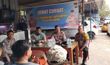 Polsek Batu Ampar Gelar Jumat Curhat Kamtibmas Bersama Warga Sei Jodoh