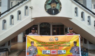 Polsek Bengkong Gelar Minggu Kasih Kamtibmas Bersama Jemaat Gereja Santo Damean