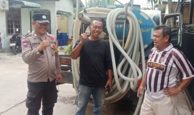 Polsek Batu Ampar Kawal Pendistribusian Air Bersih di Tanjung Sengkuang, Warga Apresiasi Pengamanan