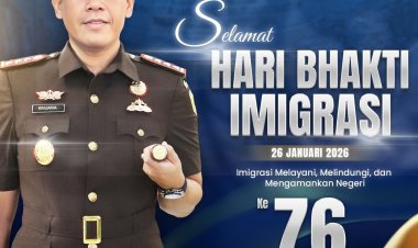 Kejari Batam Ucapkan Selamat Hari Bhakti Imigrasi ke-76