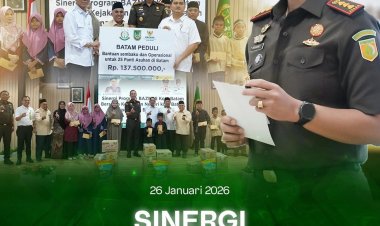 Kejari Batam Bersinergi dengan BAZNAS, Salurkan Bantuan Rp137,5 Juta untuk Panti Asuhan