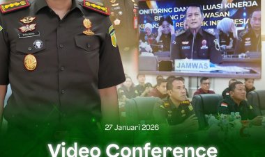 Kejari Batam Ikuti Monitoring dan Evaluasi Daring Inspektorat I dan Inspektorat Keuangan I