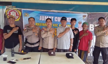 Polsek Batu Ampar Gelar Jumat Curhat Kamtibmas Bersama Warga Tanjung Sengkuang