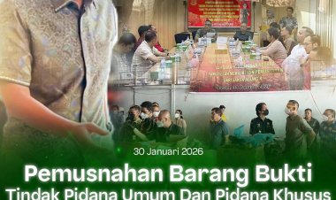 Kejari Batam Musnahkan Barang Bukti Ratusan Perkara Berkekuatan Hukum Tetap