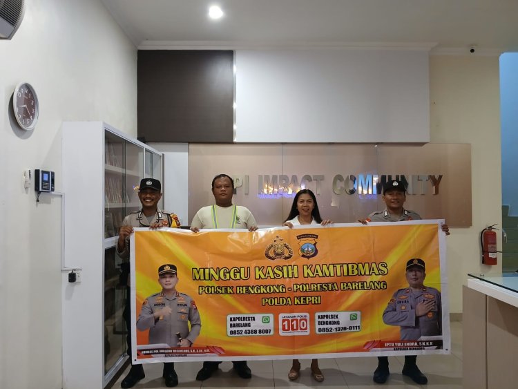 Polsek Bengkong Gelar Minggu Kasih Kamtibmas di Gereja Impact Community, Pererat Silaturahmi dengan Jemaat