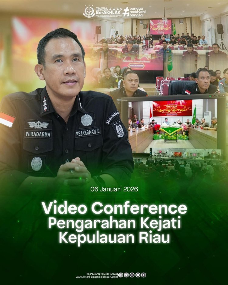 Kajati Kepri Tekankan Implementasi KUHP dan KUHAP Baru dalam Pengarahan Virtual bersama Kejari Batam