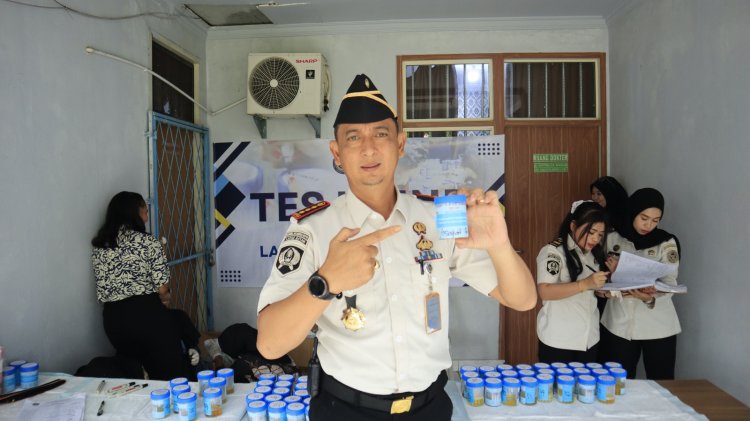 Perkuat Integritas, 127 Pegawai Lapas Batam Jalani Tes Urine, Hasil Negatif