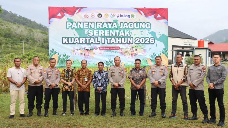 Panen Raya Jagung Kuartal I 2026, Polres Lingga Tegaskan Peran Strategis Dukung Pertanian
