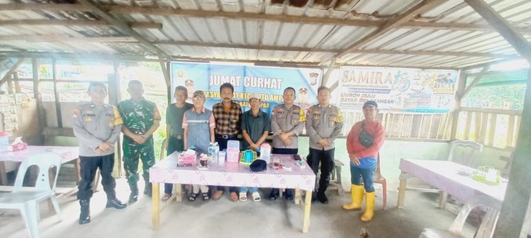 Polsek Batu Ampar Gelar Jumat Curhat Kamtibmas Bersama Warga Sei Tering