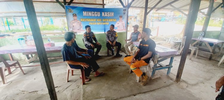 Minggu Kasih Kamtibmas Polsek Batu Ampar, Warga Tanjung Sengkuang Minta Patroli Rutin Lingkungan