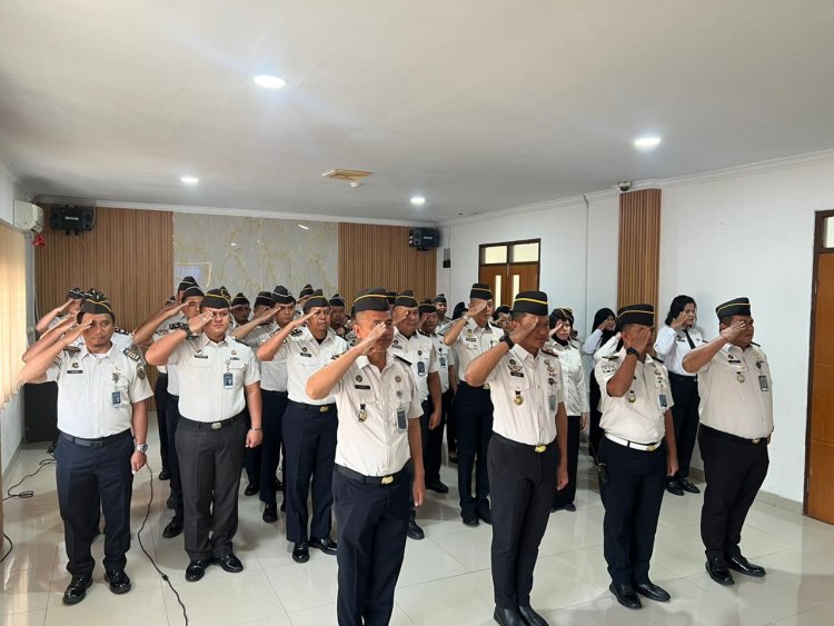 Rutan Kelas IIA Batam Ikuti Apel Bersama Awal Tahun 2026 Kemenko Kumham Imipas Secara Virtual