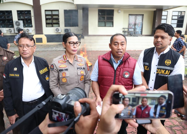 POLDA KEPRI MUSNAHKAN BARANG BUKTI NARKOTIKA HASIL UNGKAP KASUS PERIODE NOVEMBER–DESEMBER 2025