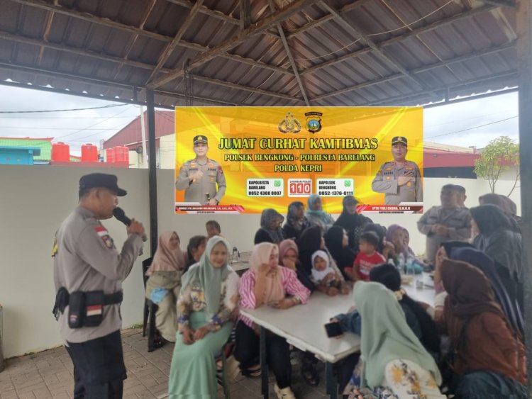 Polsek Bengkong Gelar Jumat Curhat Kamtibmas Bersama Warga Bengkong Laut