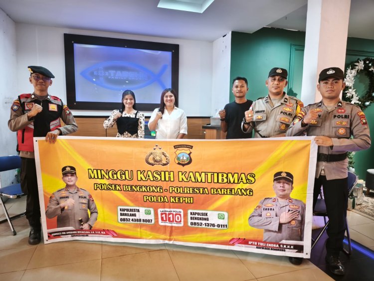 Polsek Bengkong Gelar Minggu Kasih Kamtibmas di Gereja GBI Tabgha, Perkuat Sinergi dengan Jemaat
