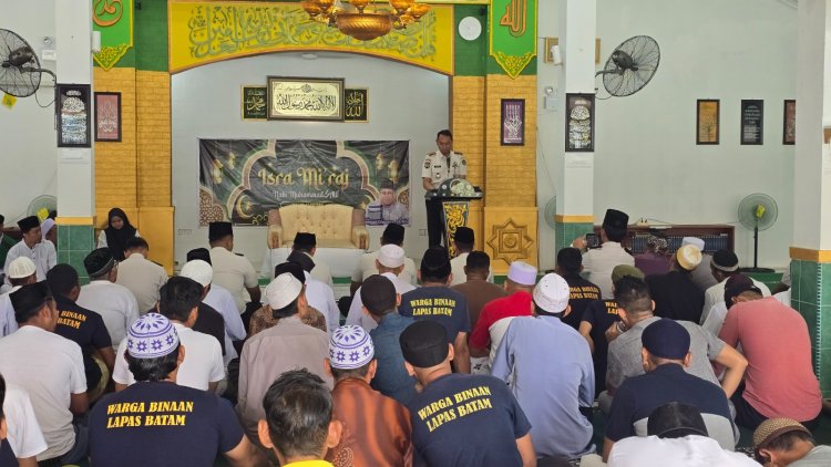 Lapas Batam Peringati Isra Mikraj Nabi Muhammad SAW Dirangkaikan dengan Penyerahan Sumbangan kepada Tiga Panti Asuhan