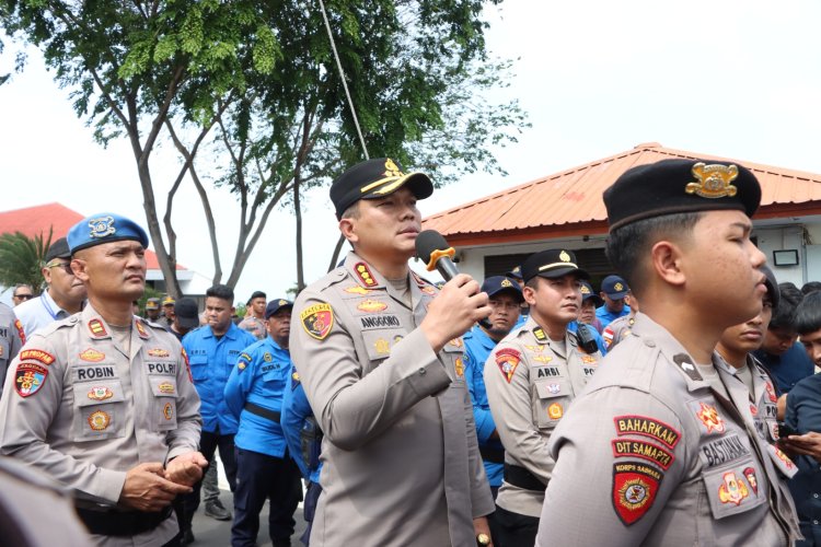 Polresta Barelang Laksanakan Pengamanan Aksi Unjuk Rasa Warga di Kota Batam