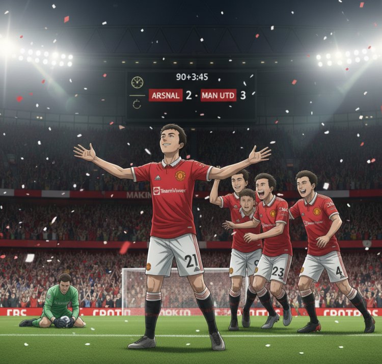 Emirates Senyap! Manchester United Hancurkan Keangkeran Markas Arsenal.