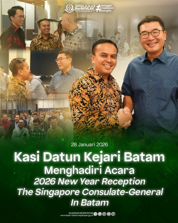 Kasi Datun Kejari Batam Hadiri 2026 New Year Reception Konsulat Singapura
