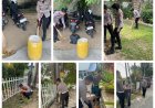 Satlantas Polresta Barelang Laksanakan Bakti Kebersihan di Gereja Baptis Galvari Wujudkan Lingkungan Bersih dan Sehat